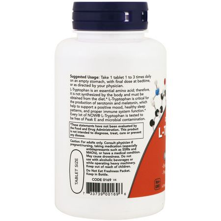 Now Foods L-Tryptophan - L-Tryptophan, Sleep, Supplements