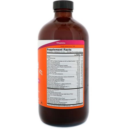 Multivitaminer, Kosttillskott: Now Foods, Liquid Multi, Tropical Orange Flavor, 16 fl oz (473 ml)