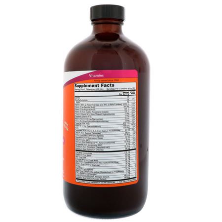 Multivitaminer, Kosttillskott: Now Foods, Liquid Multi, Wild Berry Flavor, 16 fl oz (473 ml)