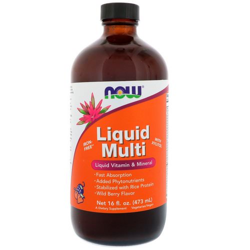 Now Foods, Liquid Multi, Wild Berry Flavor, 16 fl oz (473 ml) Review