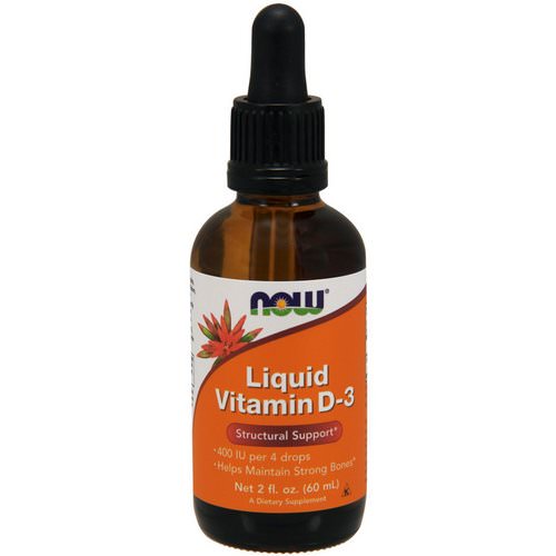 Now Foods, Liquid Vitamin D-3, 2 fl oz (60 ml) Review