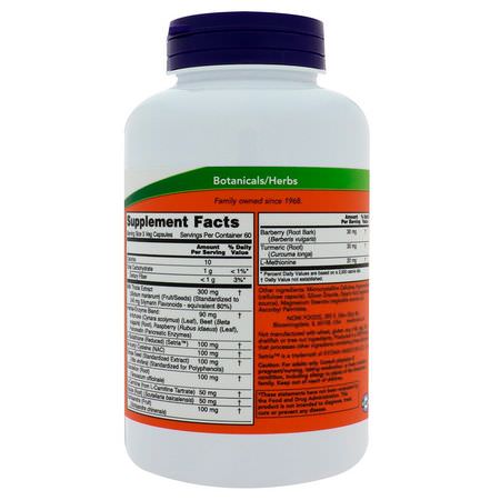 Now Foods Herbal Formulas Liver Formulas - Lever, Kosttillskott, Örter, Homeopati