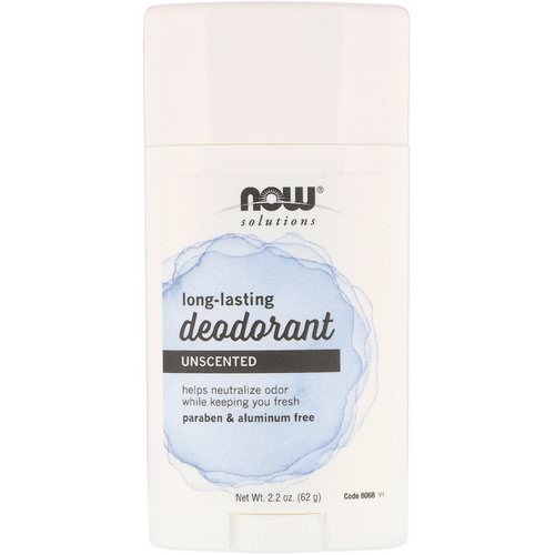 Now Foods, Long Lasting Deodorant, Unscented, 2.2 oz (62 g) Review