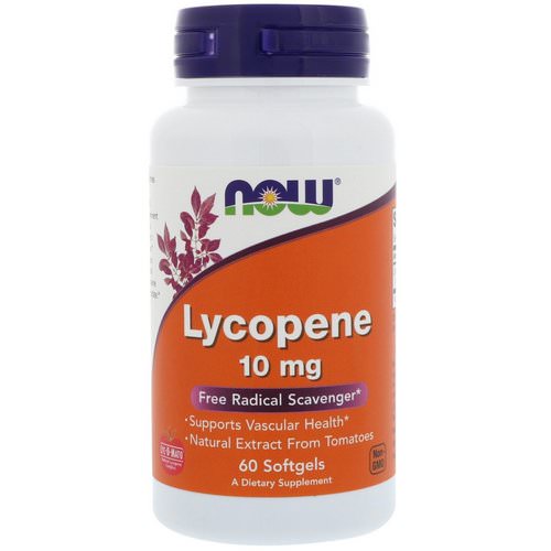 Now Foods, Lycopene, 10 mg, 60 Softgels Review
