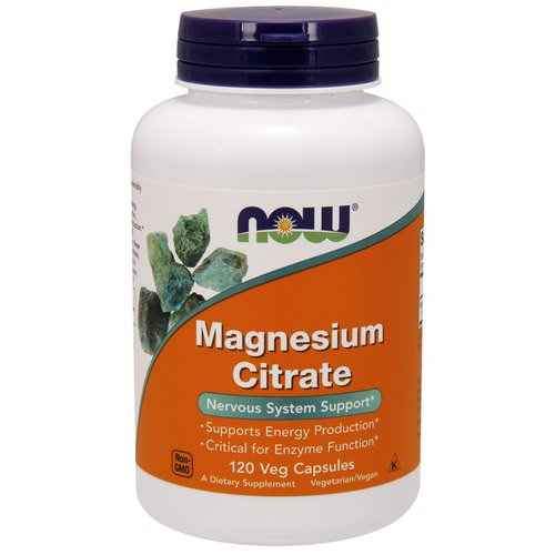 Now Foods, Magnesium Citrate, 120 Veg Capsules Review