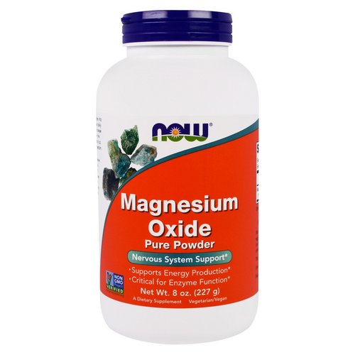 Now Foods, Magnesium Oxide Pure Powder, 8 oz (227 g) Review