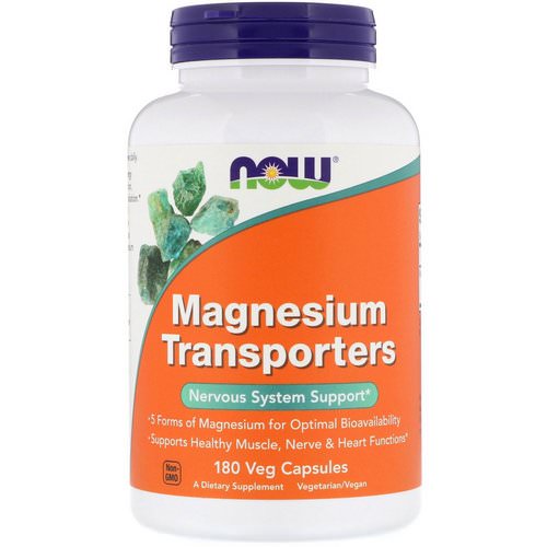 Now Foods, Magnesium Transporters, 180 Veg Capsules Review