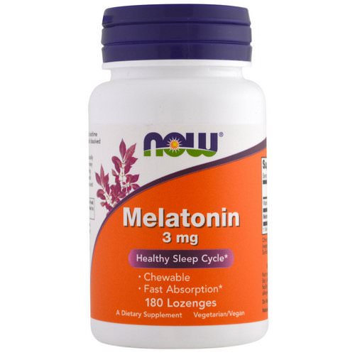 Now Foods, Melatonin, 3 mg, 180 Lozenges Review
