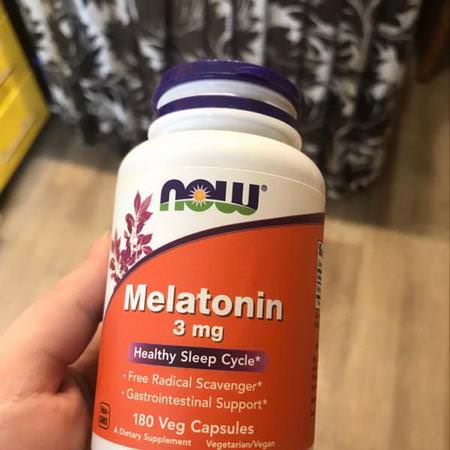 Now Foods, Melatonin, 3 mg, 60 Capsules