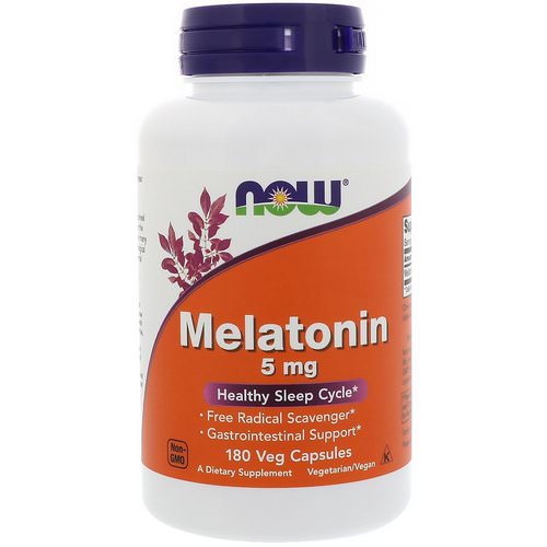 Now Foods, Melatonin, 5 mg, 180 Veg Capsules Review