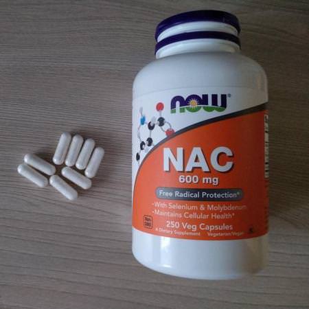 Now Foods, NAC, 600 mg, 250 Veg Capsules