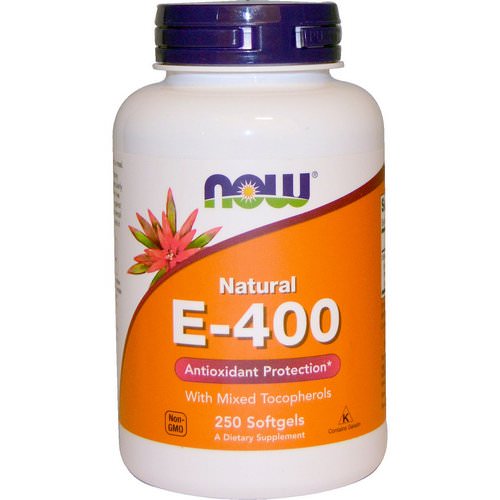 Now Foods, Natural E-400 With Mixed Tocopherols, 250 Softgels Review