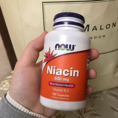 Now Foods B3 Niacin, Vitamin B, Vitaminer, Kosttillskott