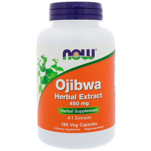 Now Foods, Ojibwa Herbal Extract, 450 mg, 180 Veg Capsules Review