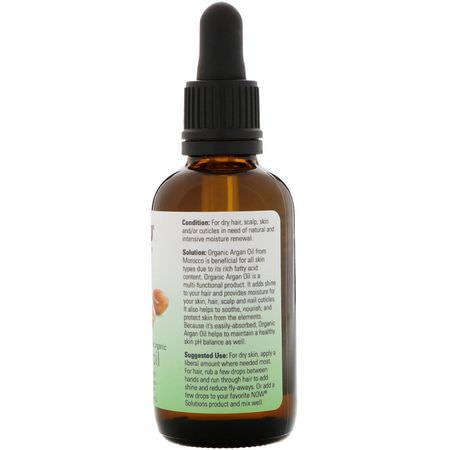 Argan Oil, Beauty, Argan, Massage Oils: Now Foods, Organic Argan Oil, 2 fl oz (59 ml)