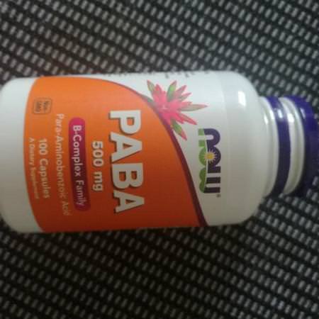 Now Foods, PABA, 500 mg, 100 Capsules
