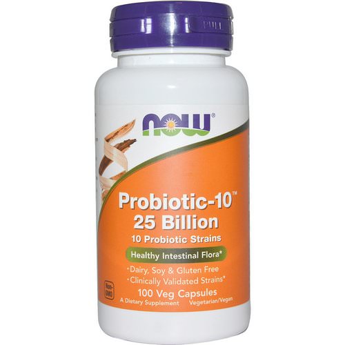 Now Foods, Probiotic-10, 25 Billion, 100 Veg Capsules Review