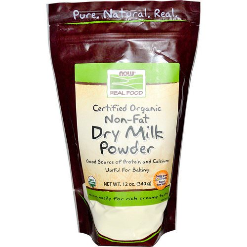 Now Foods, Real Food, Certified Organic Non-Fat Dry Milk Powder, 12 oz (340 g) Review