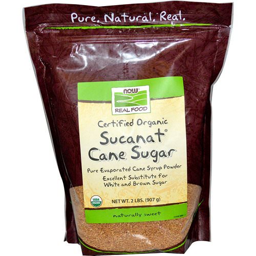 Now Foods, Real Food, Certified Organic, Sucanat Cane Sugar, 2 lbs (907 g) Review