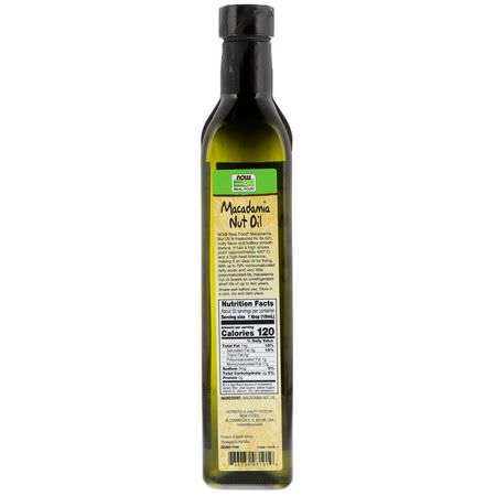 Vingrön, Oljor: Now Foods, Real Food, Macadamia Nut Oil, 16.9 fl oz (500 ml)