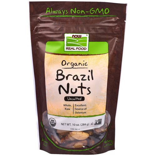Now Foods, Real Food, Organic Brazil Nuts, Unsalted, 10 oz (284 g) Review