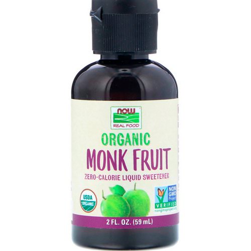 Now Foods, Real Food, Organic Monk Fruit, Liquid Sweetener, 2 fl oz (59 ml) Review