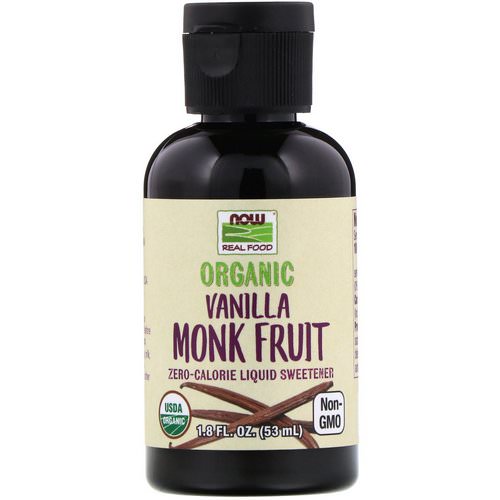 Now Foods, Real Food, Organic Monk Fruit, Liquid Sweetener, Vanilla, 1.8 fl oz (53 ml) Review