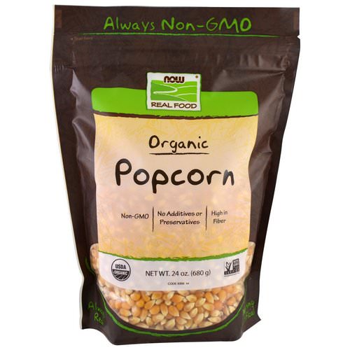 Now Foods, Real Food, Organic Popcorn, 1.5 lbs (680 g) Review