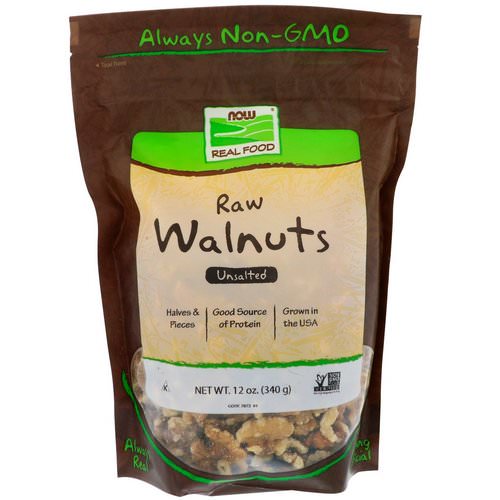 Now Foods, Real Food, Raw Walnuts, Unsalted, 12 oz (340 g) Review