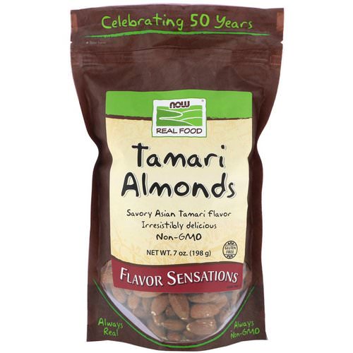 Now Foods, Real Food, Tamari Almonds, 7 oz (198 g) Review