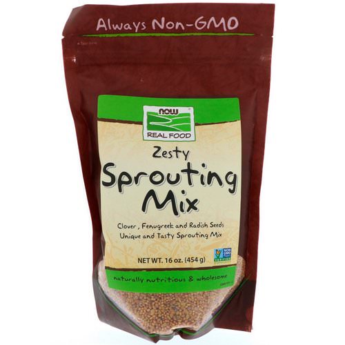 Now Foods, Real Food, Zesty Sprouting Mix, 16 oz (454 g) Review