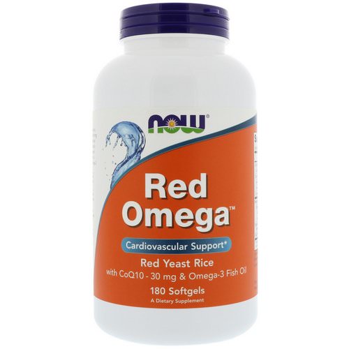 Now Foods, Red Omega, Red Yeast Rice with CoQ10, 30 mg, 180 Softgels Review