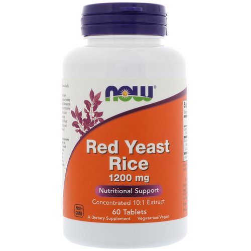 Now Foods, Red Yeast Rice, 1200 mg, 60 Tablets Review