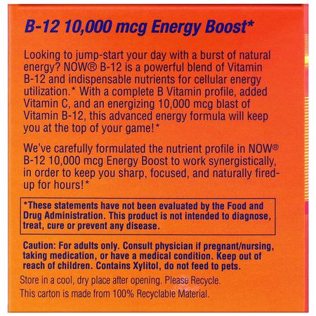 Now Foods B12 Vitamin B Formulas - Vitamin B, B12, Vitaminer, Kosttillskott