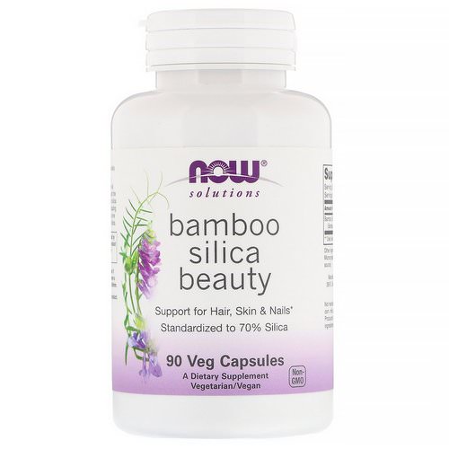 Now Foods, Solutions, Bamboo Silica Beauty, 90 Veg Capsules Review
