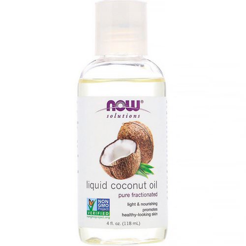 Now Foods, Solutions, Liquid Coconut Oil, Pure Fractionated, 4 fl oz (118 ml) Review