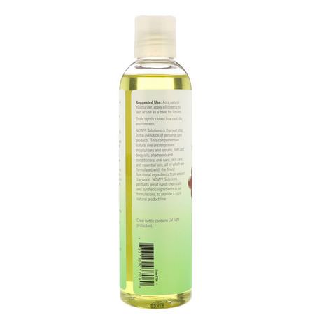 Grapeseed, Massage Oljor, Body, Bath: Now Foods, Solutions, Organic Grapeseed Oil, 8 fl oz (237 ml)