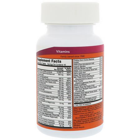 Multivitaminer, Kosttillskott: Now Foods, Special Two, Multi Vitamin, 90 Tablets
