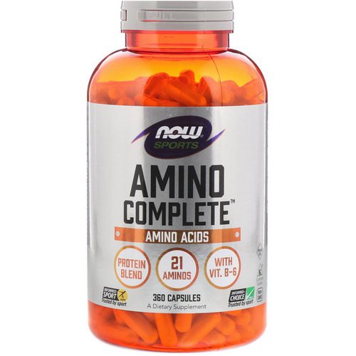 Now Foods, Sports, Amino Complete, 360 Capsules Review