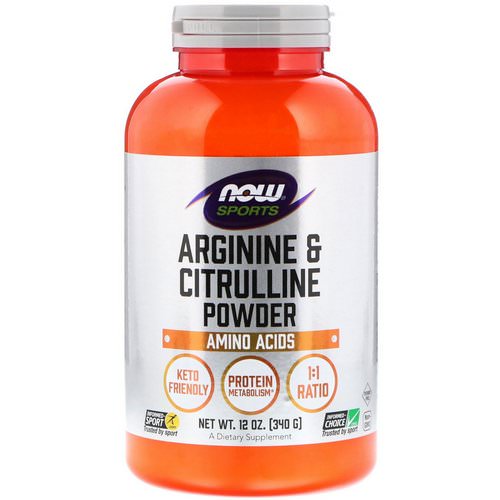 Now Foods, Sports, Arginine & Citrulline Powder, 12 oz (340 g) Review