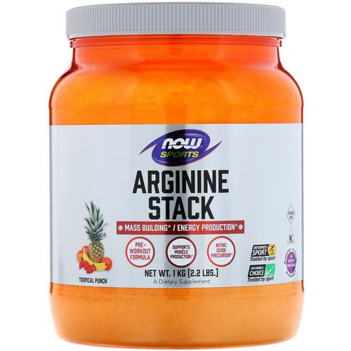 Now Foods, Sports, Arginine Stack, Tropical Punch, 2.2 lbs. (1 kg) Review