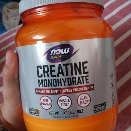 Now Foods Creatine Monohydrate - Kreatinmonohydrat, Kreatin, Muskelbyggare, Idrottsnäring