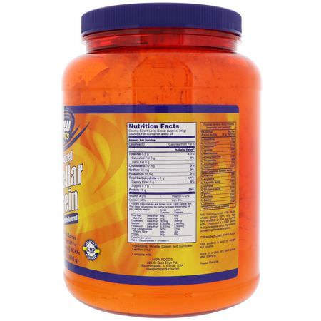 Micellar Casein Protein, Sports Nutrition: Now Foods, Sports, Micellar Casein, Instantized, Natural Unflavored, 1.8 lbs (816 g)