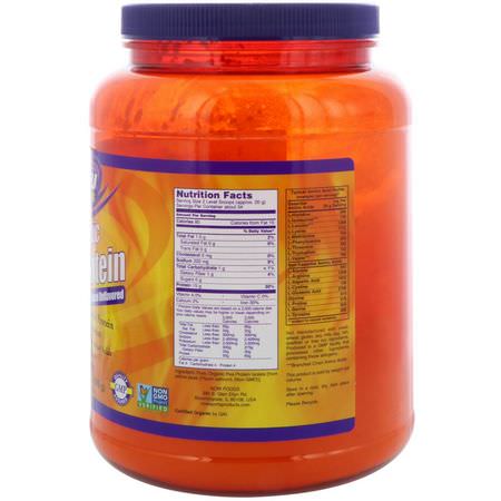 Ärtprotein, Växtbaserat Protein, Sportnäring: Now Foods, Sports, Organic Pea Protein, Natural Unflavored, 1.5 lbs (680 g)