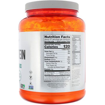 Ärtprotein, Växtbaserat Protein, Sportnäring: Now Foods, Sports, Pea Protein, Pure Unflavored, 2 lbs (907 g)