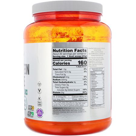 Sojaprotein, Växtbaserat Protein, Sportnäring: Now Foods, Sports, Soy Protein Isolate, Creamy Chocolate, 2 lbs (907 g)