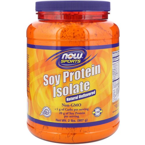 Now Foods, Sports, Soy Protein Isolate, Natural Unflavored, 2 lbs (907 g) Review