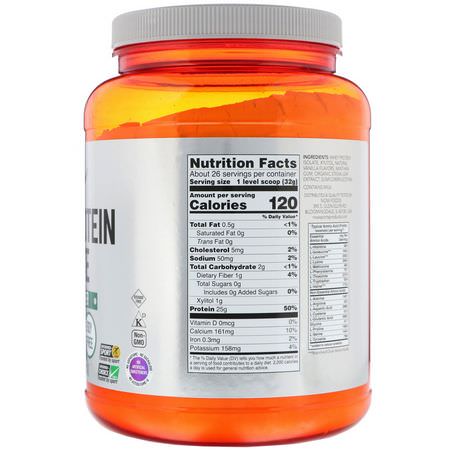 Vassleprotein, Idrottsnäring: Now Foods, Sports, Whey Protein Isolate, Creamy Vanilla, 1.8 lbs (816 g)