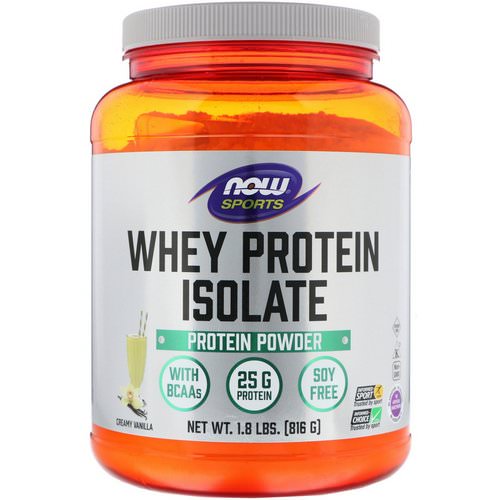 Now Foods, Sports, Whey Protein Isolate, Creamy Vanilla, 1.8 lbs (816 g) Review