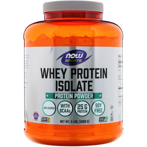 Now Foods, Sports, Whey Protein Isolate, Unflavored, 5 lbs (2268 g) Review